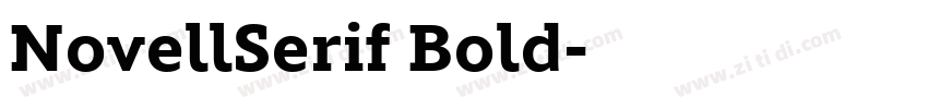 NovellSerif Bold字体转换